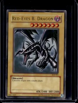 2003 Yu-Gi-Oh Starter Deck Joey Red-Eyes B. Dragon #SDJ-001 - Image 1