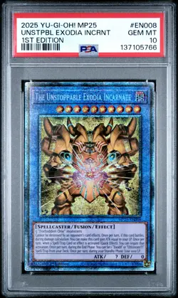 The Unstoppable Exodia Incarnate MP25-EN008 Starlight Rare Yugioh PSA 10 *766 - Image 1