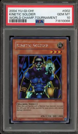 Yu-Gi-Oh! Kinetic Soldier World Championship Tournament Promo WC4-002 PSA 10 - Image 1