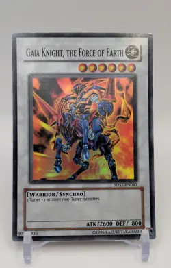 Gaia Knight, the Force of Earth (Super Rare) 5DS1-EN042 5d's 2008 Starter... - Image 1