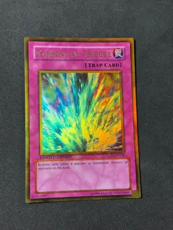 Yugioh Torrential Tribute GLD1-EN040 Gold Rare Limited Edition LP - Image 1