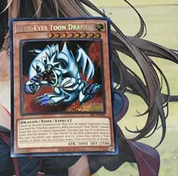 Blue-Eyes Toon Dragon SRL-EN000 (25th Anniversary Edition) Secret Rare HP Yugioh - Image 1