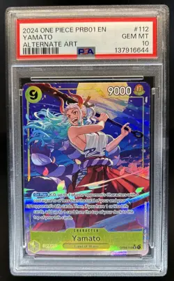 2024 One Piece The Best Yamato Super Rare Alt Art #OP04-112 PSA 10 GEM MINT - Image 1