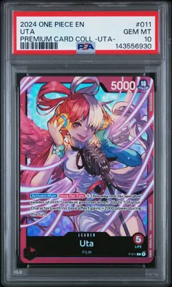 2024 ONE PIECE PREMIUM COLLECTION COLLECTION UTA #011 UTA PSA 10 - Image 1