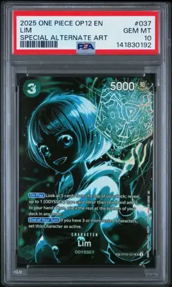 2025 One Piece OP12 EN Lim Special Alternate Art #037 PSA 10 GEM MINT - Image 1