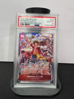 One Piece Day Dallas PSA 10 Monkey.D.Luffy Promo ST10-006 - Image 1