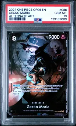 PSA 10 Gecko Moria OP06-086 Alt Art Wings of the Captain One Piece 2024 - Image 1