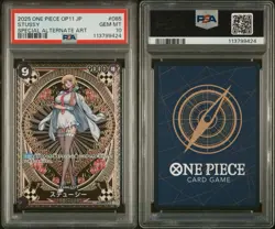 One Piece Japanese OP11 Stussy #085 Special Alternate Art Foil PSA 10 - Image 3