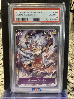 2023 ONE PIECE MONKEY D. LUFFY PIRATE PARTY PSA 10 Promo P-041 English - Image 1
