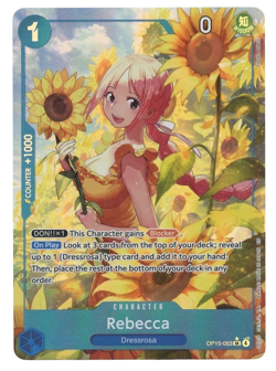 ONE PIECE REBECCA OP15-053 SR ALT ART ADVENTURES ON KAMI'S ISLAND ENGLISH - Image 1