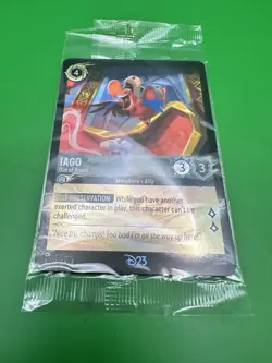 Disney Lorcana Iago Out of Reach D23 Promo Exclusive Trading Card 2025 Sealed - Image 1