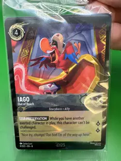 Disney Lorcana Iago Out of Reach D23 Promo Exclusive Trading Card 2025 Sealed - Image 3