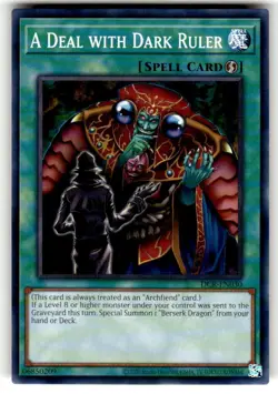 Yugioh! A Deal with Dark Ruler - DCR-EN030 - Common - Unlimited 25th Anniversary - Image 1