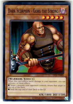 Yugioh! Dark Scorpion - Gorg the Strong - DCR-EN060 - Common - Unlimited 25th An - Image 1