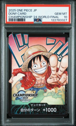 PSA 10 ONE PIECE Don Card Luffy Championship 2024 World Final Prize Japanese - Image 1