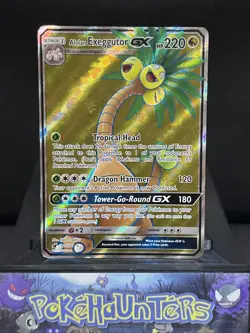 Pokemon Card Alolan Exeggutor GX 107/111 Full Art Crimson Invasion Holo NM - Image 1