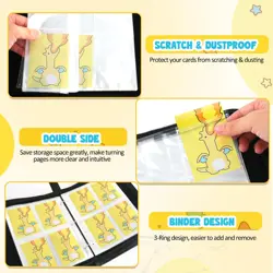 Premium Trading Card Binder 400 Pockets Card Holder with 50 Removable Sleeves... - Image 4