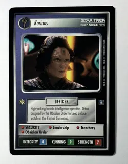 STAR TREK CCG DS9 RARE CARD KORINAS STCCG NEVER PLAYED - Image 1