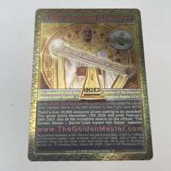 Mystical Empire TCG CCG The Golden Master Promo Card 2006 Northeast Games Rare - Image 1