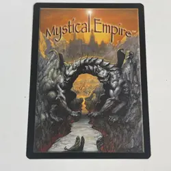 Mystical Empire TCG CCG The Golden Master Promo Card 2006 Northeast Games Rare - Image 4