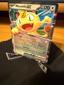 Pokemon Meowth EX 062/088 Perfect Order Double Rare DR Holo TCG Card - Image 1
