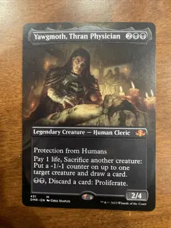Yawgmoth, Thran Physician 431 Regular Borderless Card, Dominaria Remaster MTG LP - Image 1