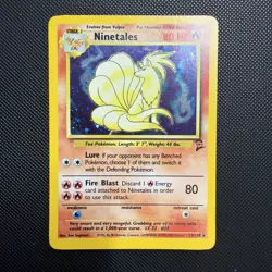 Pokemon TCG Ninetales 12/102 Base Set Holo Unlimited Rare Card see photos - Image 1