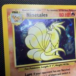 Pokemon TCG Ninetales 12/102 Base Set Holo Unlimited Rare Card see photos - Image 2