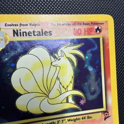 Pokemon TCG Ninetales 12/102 Base Set Holo Unlimited Rare Card see photos - Image 3