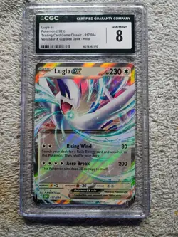 Pokemon TCG Lugia EX Holo Trading Card 017/034 CLV Classic - Image 1