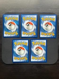 Pokemon Card Lot 5x IR Full Art Crustle Larvesta Bruxish Wugtrio Clawitzer - Image 2