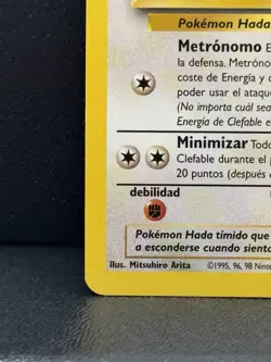 Pokemon TCG WOTC Jungle Clefable Card 17/64 Non Holo Rare Unlimited SPANISH - Image 5