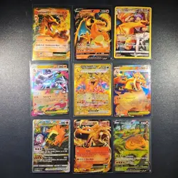 🔥🔥Pokemon Charizard Collection Lot 9, Holographic Cards, Mega, Ex, V,... - Image 1