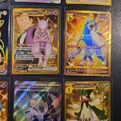 🔥🔥Pokemon Card Lot 9, Full Art Mewtwo, Charizard, Rayquaza, Gold Rares,... - Image 5