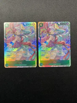 Uta OP13-023 SR ONE PIECE Tcg Card Game NM GREEN X 2 - Image 1