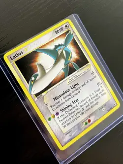 Pokemon Gold Star Latios EX Deoxys 106/107WOTC Vintage Card Holo - Image 1