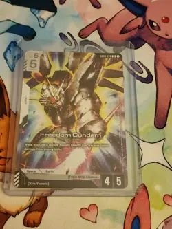 Gundam Card Game Gd03 Freedom Gundam Lr - Image 1