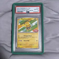 2024 Pikachu Batik Shirt SV-P Indonesia 4 Card Set PSA 10 - Image 2
