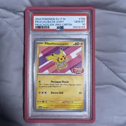 2024 Pikachu Batik Shirt SV-P Indonesia 4 Card Set PSA 10 - Image 5