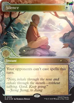 Silence (2300) (Rainbow Foil) 2300 Secret Lair Drop Series NM EN - Image 1