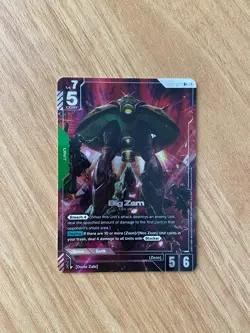 Big Zam GD01-027 R+ Alt Art Gundam Card Game Newtype Rising - Image 1