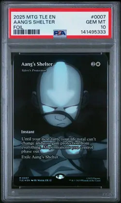 2025 MTG AVATAR: THE LAST AIRBENDER ETERNAL FOIL #0007 AANG'S SHELTER PSA 10 - Image 1