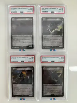 2023 MTG LOTR 4 Ringwraiths PSA 10 Nazgul LTR #100, 332, 333, 337 - 4 of the 9!! - Image 1