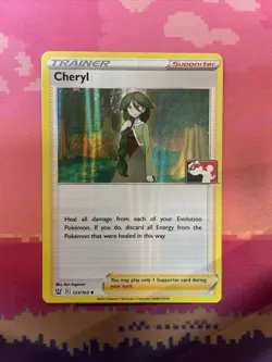 Pokemon Card Cheryl Prize Pack Holo 123/163 Near Mint - Image 1
