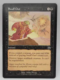 Snuff Out LP Mercadian Masques MTG Black Instant Free Spell Removal Vintage - Image 1
