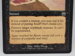 Snuff Out LP Mercadian Masques MTG Black Instant Free Spell Removal Vintage - Image 3