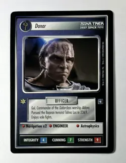 STAR TREK CCG DS9 RARE CARD DANAR STCCG NEVER PLAYED - Image 1