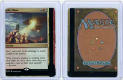 Solar Blaze Rare Foil War of the Spark NFC Miscut MTG - Image 3