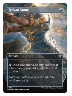 1x MTG Fellwar Stone *Borderless* Commander Masters! NM Mint - Image 1