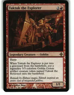 Magic the Gathering - Rise of the Eldrazi Tuktuk the Explorer 169 Rare Foil - Image 1